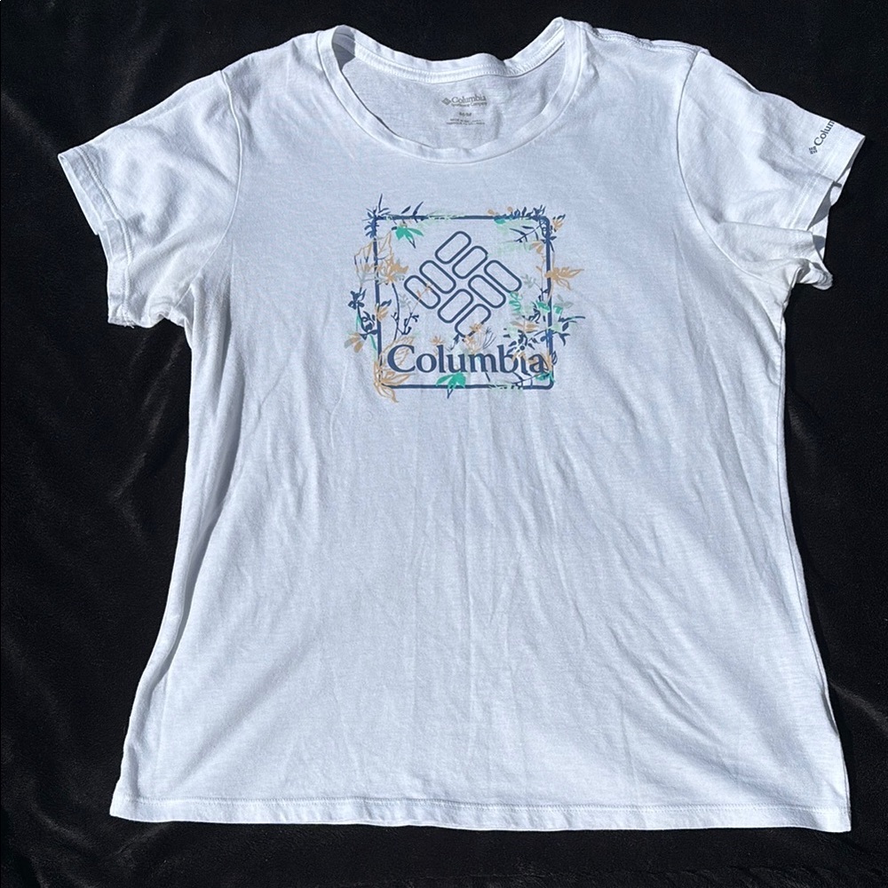 Columbia White Graphic T-Shirt